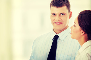 Business man at work