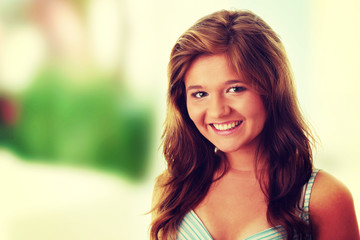 Fototapeta premium Attractive brunette portrait