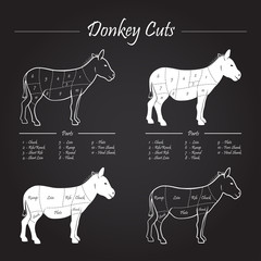 DONKEY cuts sheme - blackboard