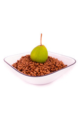cereal breakfast on a bowl