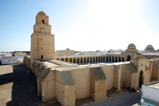 The Great Mosque from Kairouan in Tunisia