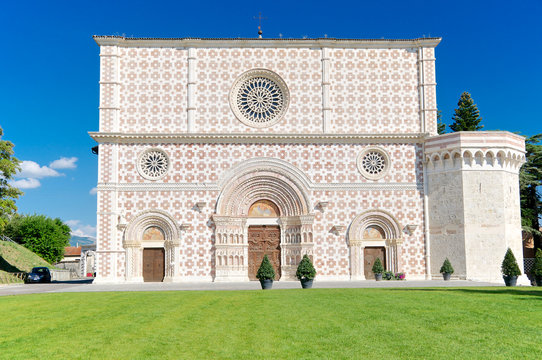 Fototapeta Basilica of Santa Maria di Collemaggio - L'Aquila - Italy