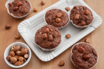 Schokoladen Nuss Muffins