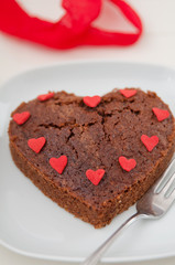 Schokoladenherz Kuchen