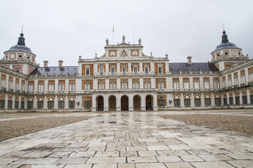 Fototapeta na wymiar King.Palace of Aranjuez, Madrid, Spain, is one of the residences