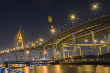 Fototapeta na wymiar Bhumibol Bridge