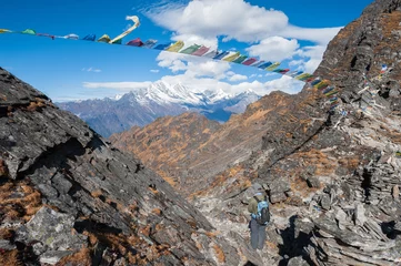Fotobehang Trekking in Everest region, Himalayas of Nepal © ykumsri