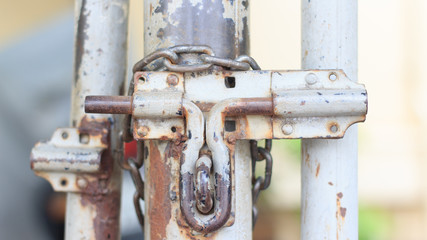 Old Iron latch has corroded