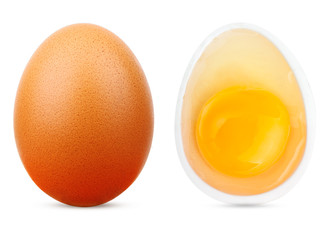 Egg isolated on white background