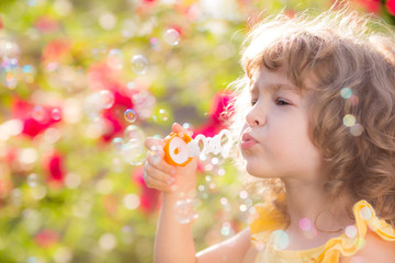 Child in spring
