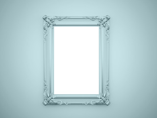 Mirror frame vintage rendered