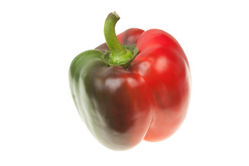 Simple red pepper with green side