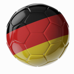 Fototapeta premium Soccer ball. Flag of Germany