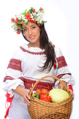 girl in Ukrainian costume