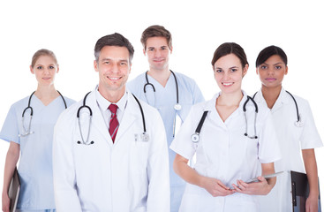 Fototapeta premium Doctors And Nurses With Stethoscope