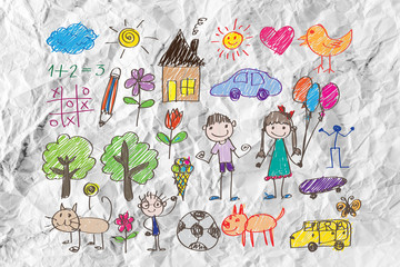 Children's drawings idea design