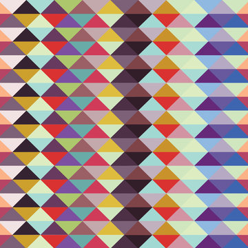 Colorful pattern of geometric shapes of the Triangles.