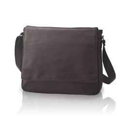 A luxury leather handbag or briefcase