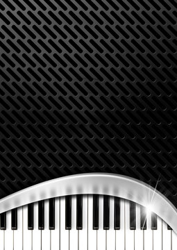 Music Background with Piano Keys
