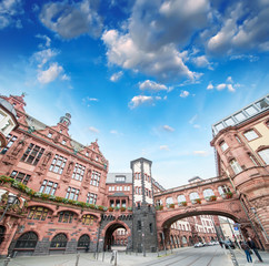 Fototapeta na wymiar Frankfurt, Germany. Beautiful medieval buildings of old town