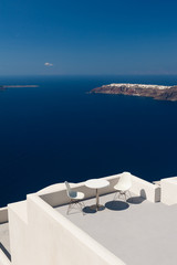 Rooftop view on Santorini Greece