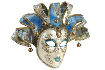 Isolated Blue Venetian mask
