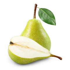 Pear with half