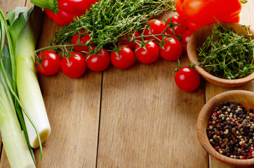 Fresh Organic Vegetables and Spices