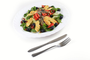 Fresh spinach salad