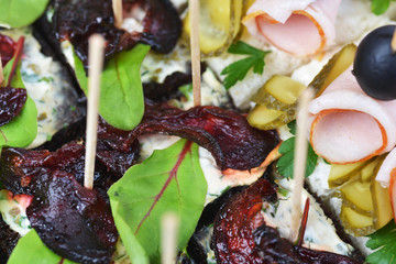 sandwiches with  meat