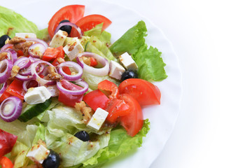 salad with fresh vegetables
