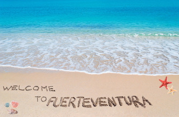 welcome to fuerteventura - obrazy, fototapety, plakaty