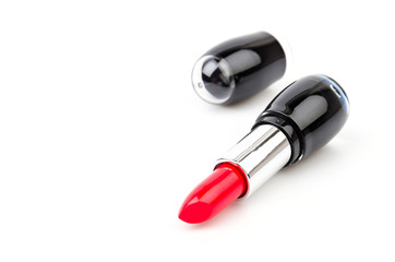lipsticks isolated white background