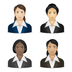 Business women various nationalities