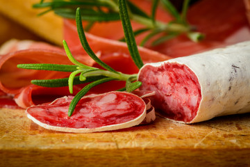 Traditional salami sausage