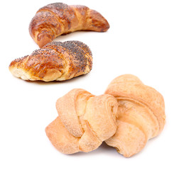 Croissant crescent roll with poppy.