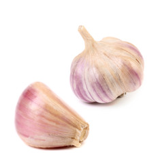 Garlic isolated on white background