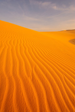 Sand Pattern Textured on Sand Dune
