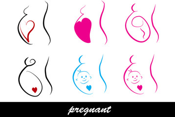 pregnant - obrazy, fototapety, plakaty