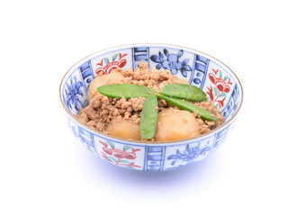 里芋の鶏そぼろ