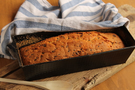 frischgebackener Schokoladenkuchen