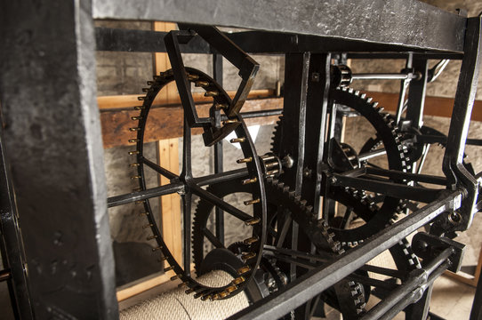 Historisches Uhrwerk im Zytturm, Luzern, Schweiz