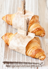 Fresh croissants.