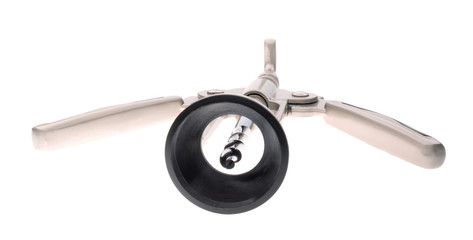 An installation of a corkscrew and a cork itself as an object of