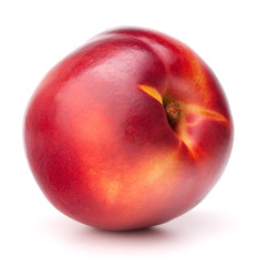 Nectarine fruit isolated on white background cutout