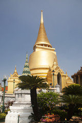 Obraz premium Wat Phra Kaeo, Temple of the Emerald Buddha and the home of the