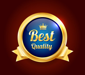 Golden Best Quality Badge