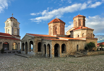 Fototapeta na wymiar Klasztor w pobliżu: Saint Naum Ohrid w Macedonii