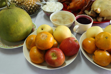 various food for Chinese New Year culture