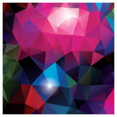 Fototapeta premium Abstract geometric colorful background, pattern design, vector